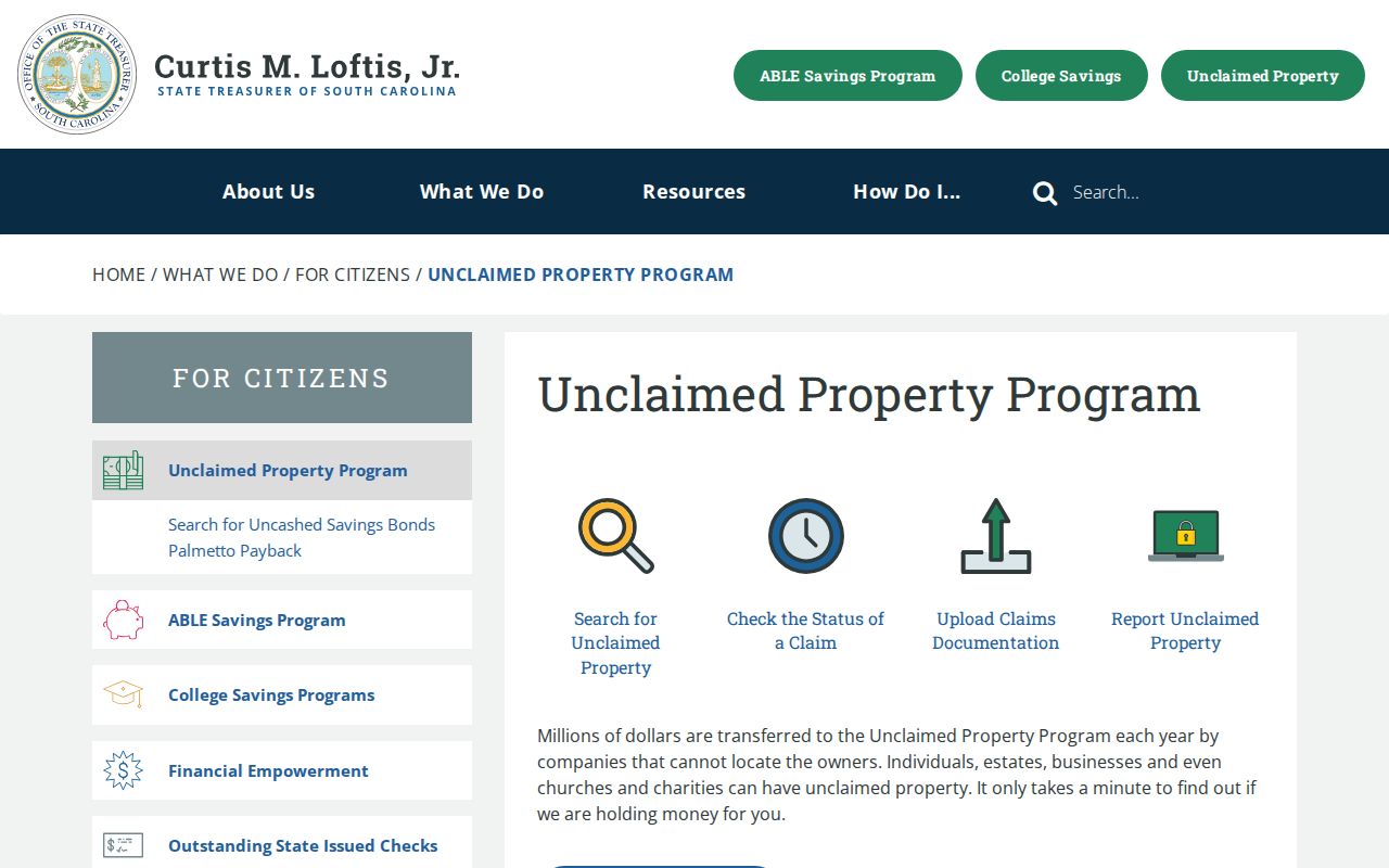 Mauldin residents directory South Carolina unclaimed property search