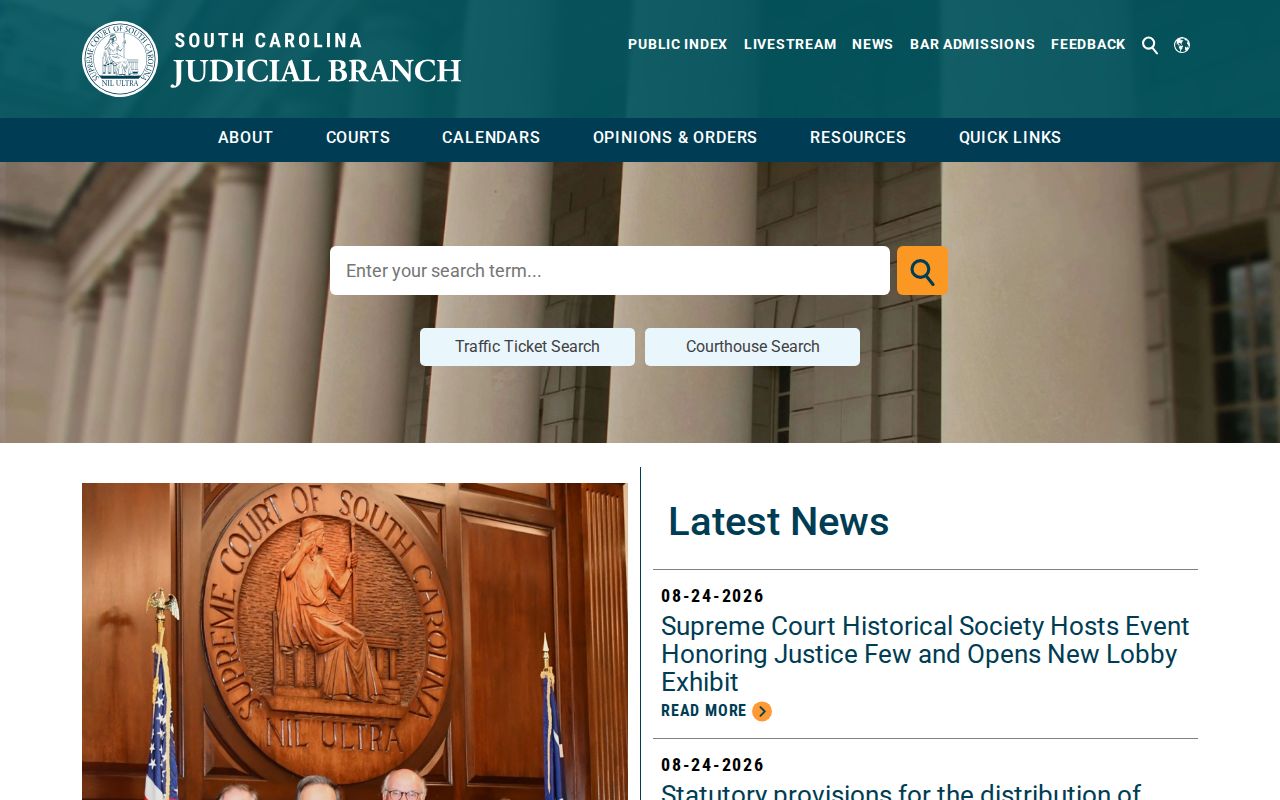 Mauldin residents directory South Carolina Judicial Branch gateway