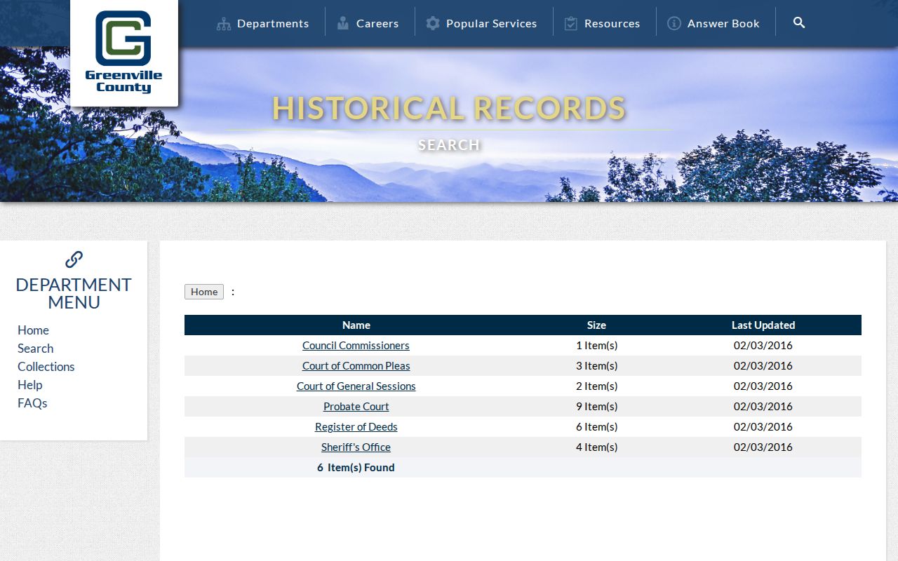 Mauldin previous residents research in the Greenville County historical-records search